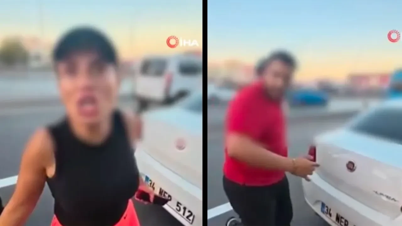 Araçtan inip saldırdı! Trafikte yol verme kavgası