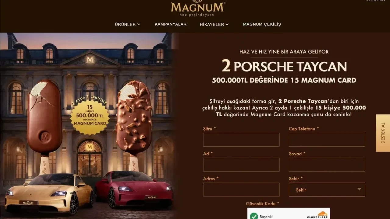 CANLI: Magnum 2. dönem çekiliş sonuçları 2026 açıklandı mı? Magnum kura çekilişi canlı izle! Magnum Porsche Taycan çekiliş sonuçları asıl ve yedek kazananlar