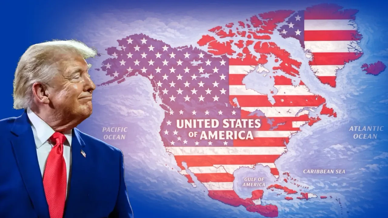 Donald Trump, komşu ülkeleri ABD toprağı olarak gösteren yeni harita paylaştı