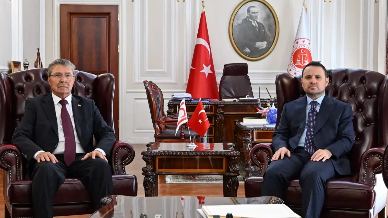 KKTC Başbakanı Üstel, Adalet Bakanı Gürlek'i ziyaret etti
