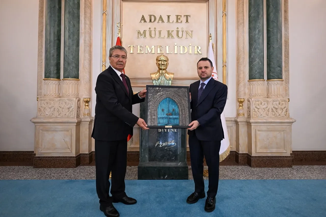 KKTC Başbakanı Üstel, Adalet Bakanı Gürlek'i ziyaret etti