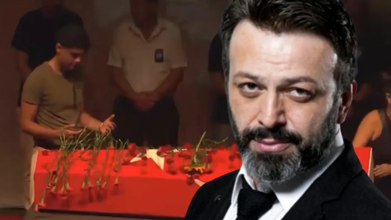 Serhat Mustafa Kılıç'ın tabutunun başında dua eden genç merak konusu oldu! Bakın kim çıktı