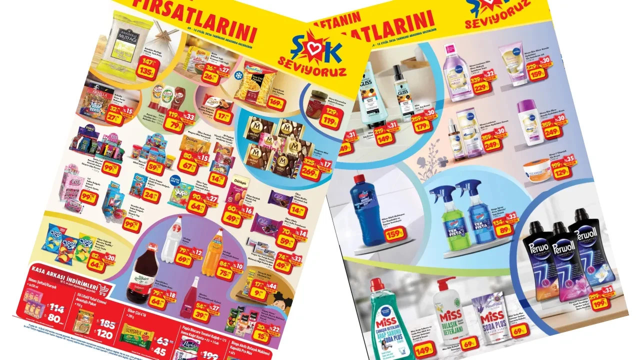 ŞOK 9-15 Eylül Aktüel Ürünler Kataloğu 2026! Temizlik malzemeleri, temel gıda ve kişisel bakım ürünleri geliyor