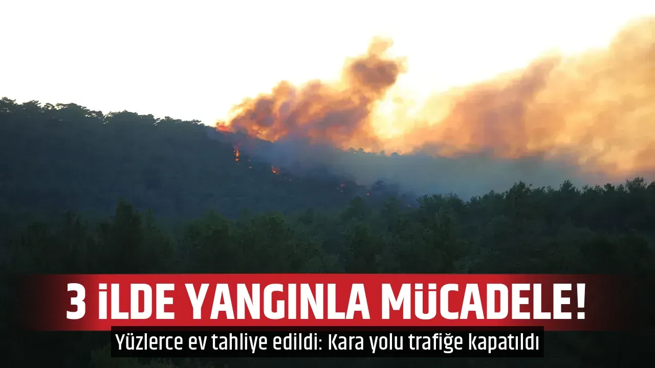 3 İLDE YANGINLA MÜCADELE!