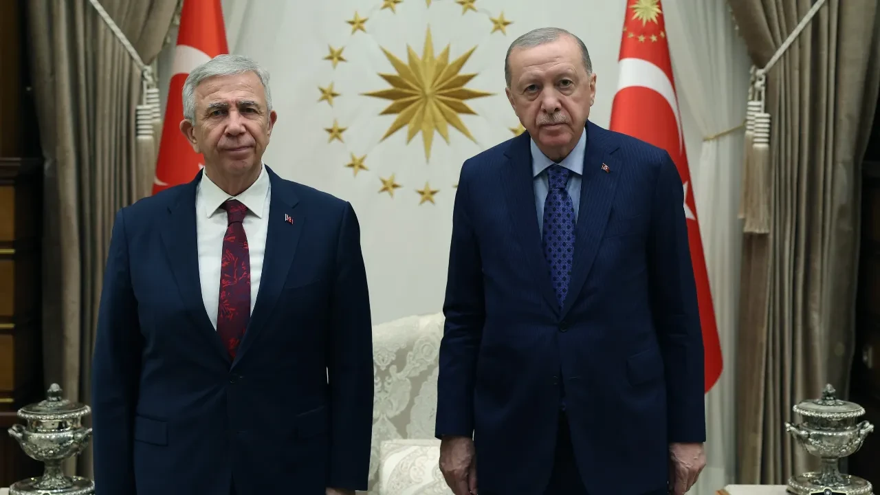 Cumhurbaşkanı Erdoğan, Mansur Yavaş'ı kabul etti