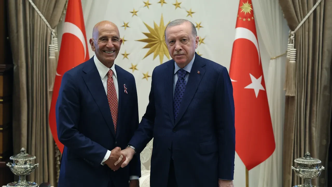 Cumhurbaşkanı Erdoğan, Tom Barrack ile görüştü