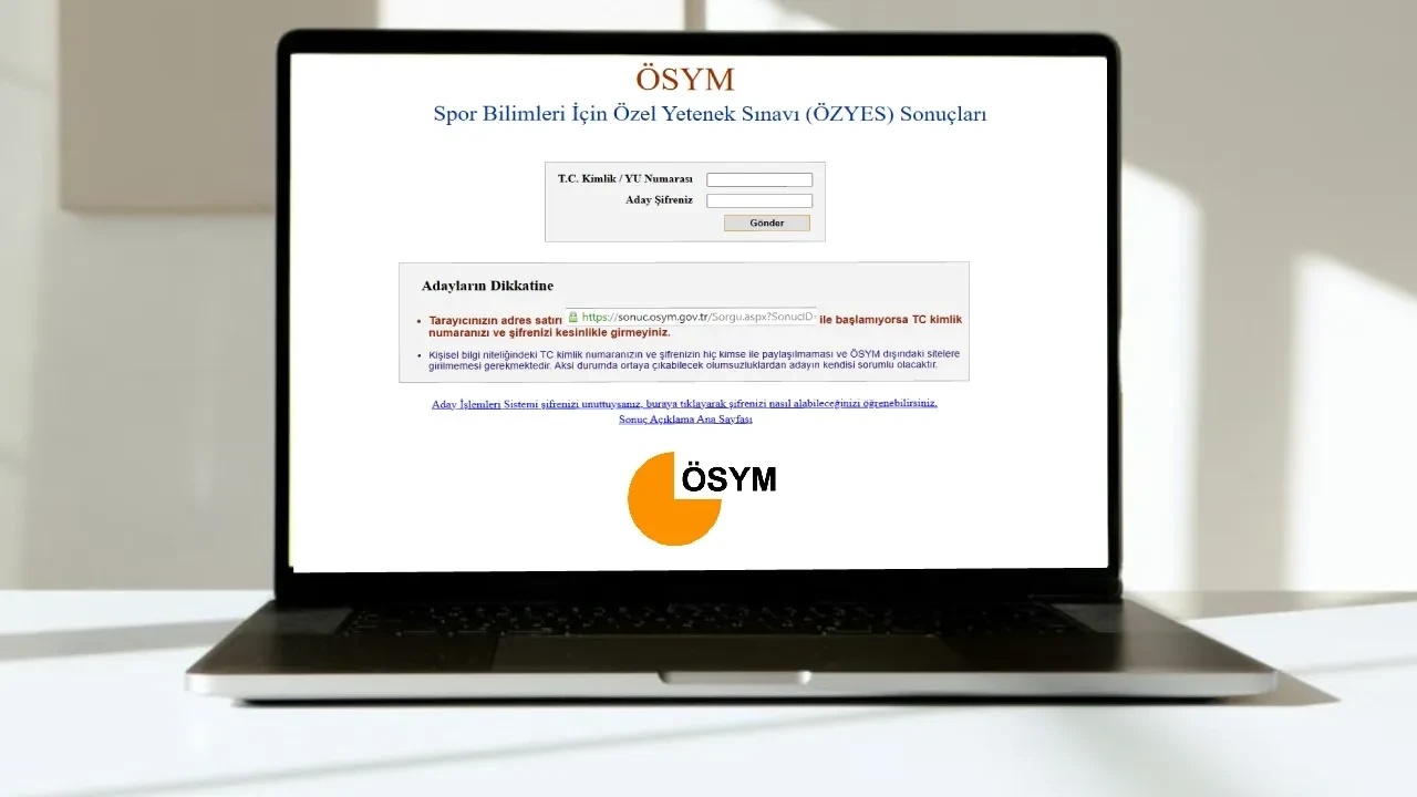 ÖZYES sınav sonuçları 2026 sorgulama ekranı (sonuc.osym.gov.tr) ÖZYES sonuçları açıklandı mı?