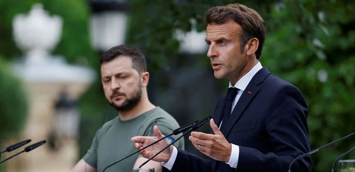 <p>Ancak Avrupa liderlerinin Ukrayna gezisine Macron ile Zelenskiy'nin fotoğrafları damga vurdu.</p>