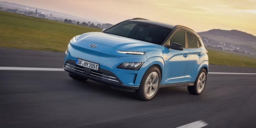 <p>•    Hyundai Kona (100 kW)</p>