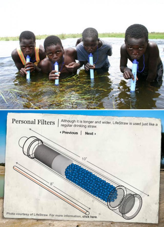 Lifestraw taşınabilen su arıtma cihazı