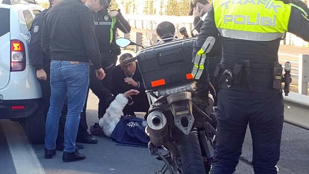 Şehitler Köprüsü yolunda polisi alarma geçiren olay