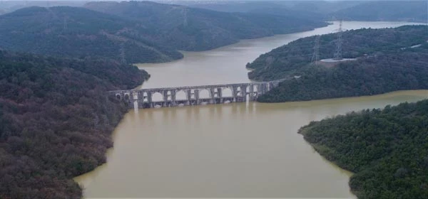 Barajlardaki doluluk oranı havadan görüntülendi