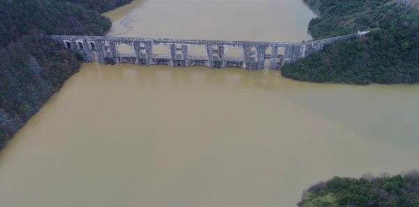 Barajlardaki doluluk oranı havadan görüntülendi