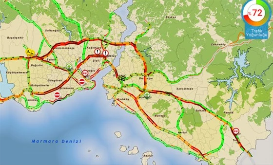İstanbul'da trafik çilesi erken başladı