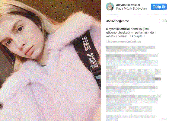 Aleyna Tilki'den Demet Akalın'a gönderme