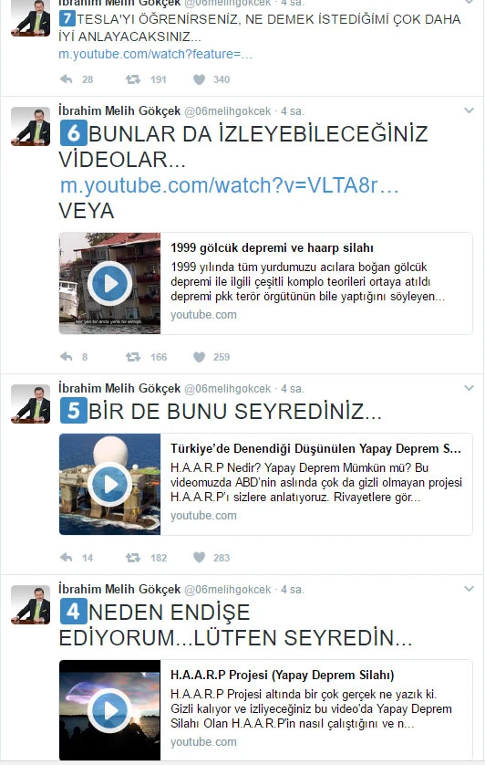 Çanakkale depremi için Gökçek'ten bomba iddia