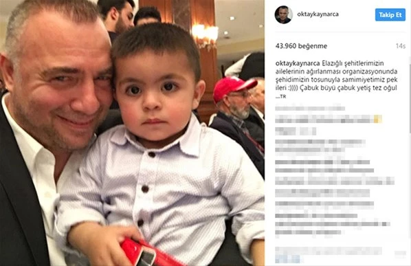Oktay Kaynarca'dan anlamlı paylaşım