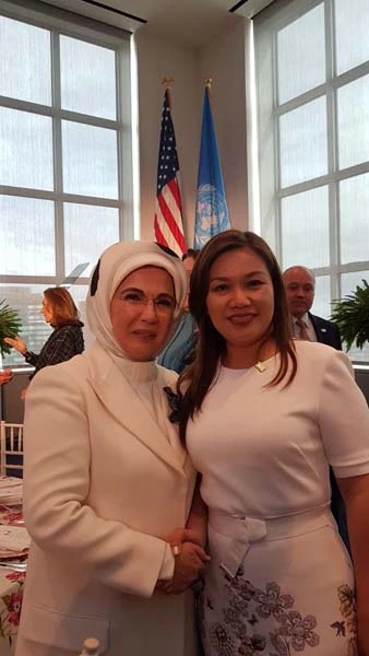 Emine Erdoğan, Melania Trump'ın yemek davetine katıldı