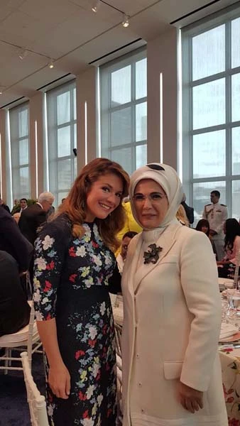 Emine Erdoğan, Melania Trump'ın yemek davetine katıldı