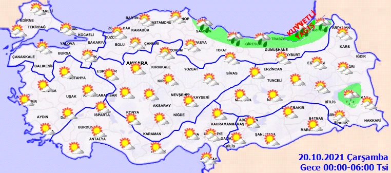 Sağanak yerini kar yağışına bırakıyor! Sel, heyelan, yıldırım ve fırtınaya dikkat (19 Ekim hava durumu)