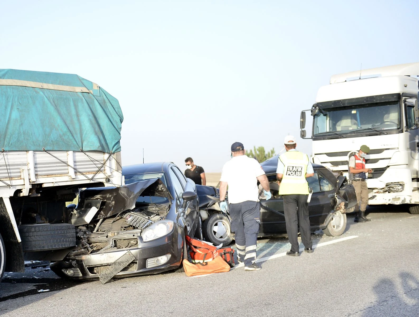 Eskişehir'de zincirleme trafik kazası: Çok sayıda yaralı var