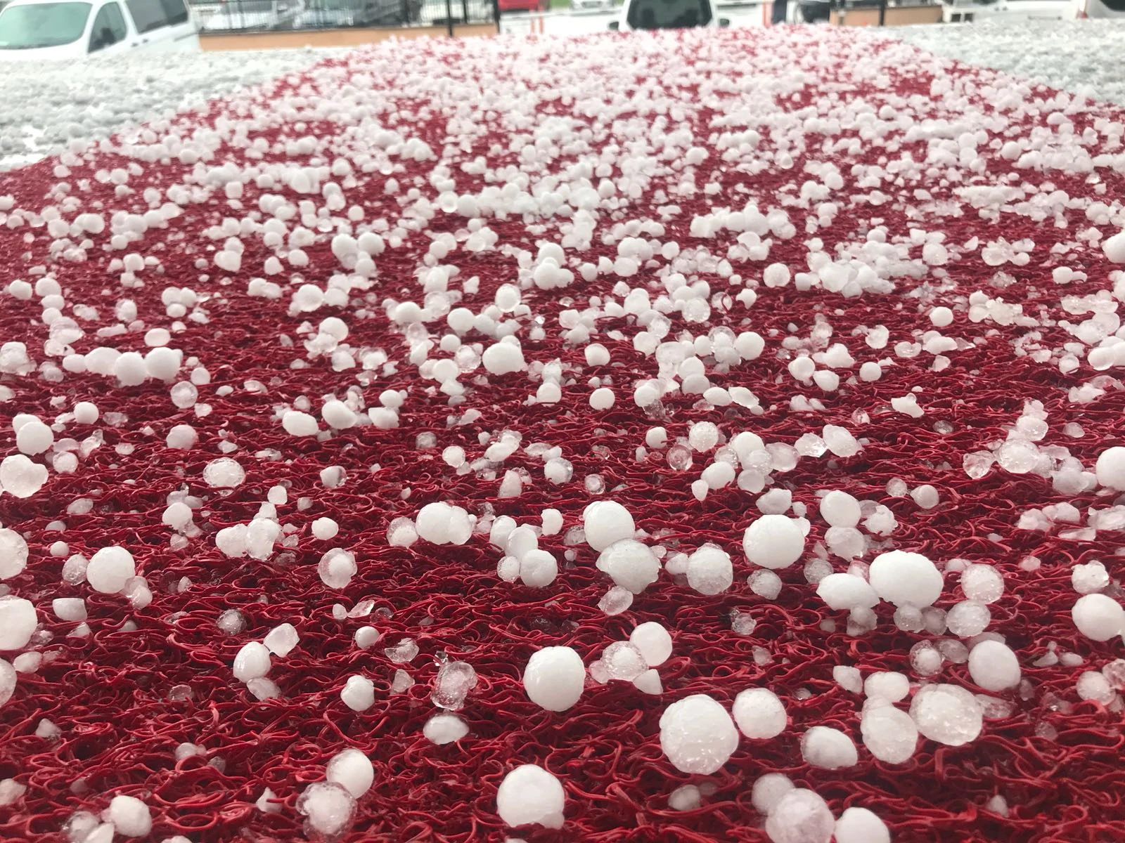 Edirne'de dolu yağışı etkili oldu