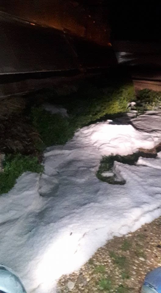 Antalya'da dolu şaşkınlığı, yarım saat boyunca etkili oldu