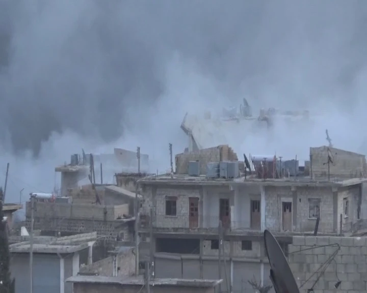 Raco'daki teröristler karadan ve havadan ateş altında