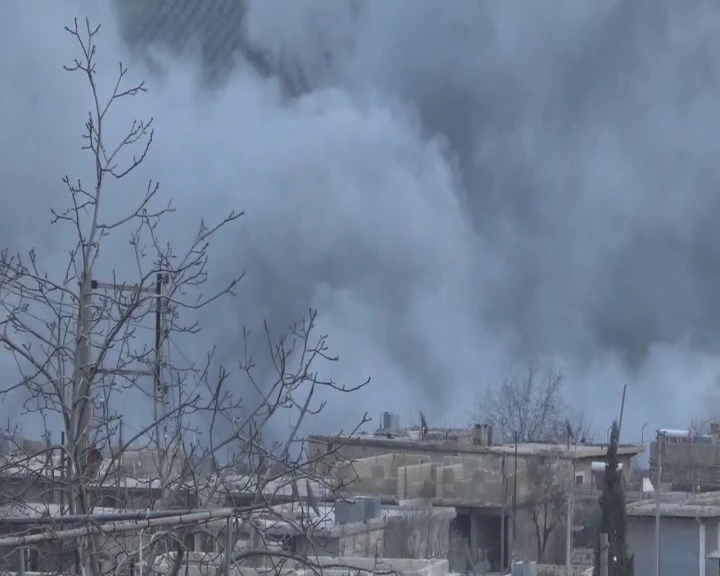 Raco'daki teröristler karadan ve havadan ateş altında