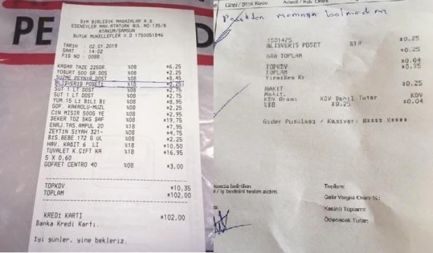 Poşetten memnun kalmayınca öyle bir şey yaptı ki...