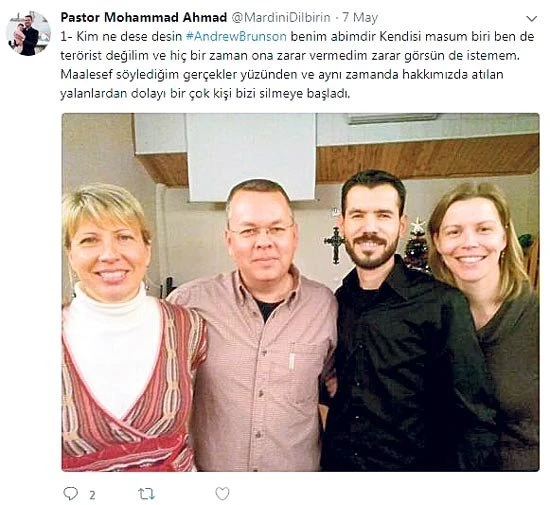 İşte ajan Brunson'un PKK ile bağlantısını sağlayan kişi