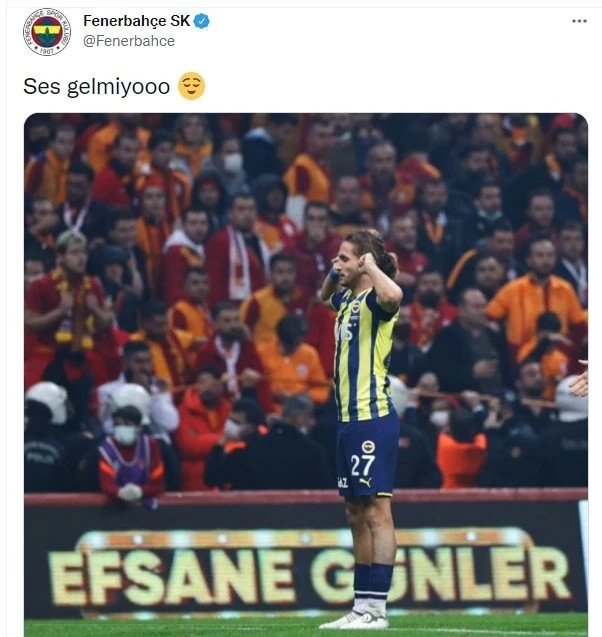 Fenerbahçe’den Galatasaray’a koreografi göndermesi: Oyuncu 1905 elendi