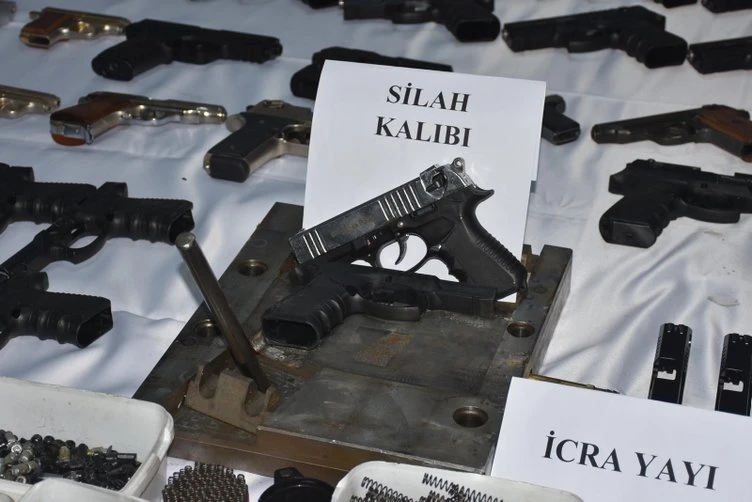 Kaçak silah fabrikasına helikopterli operasyon