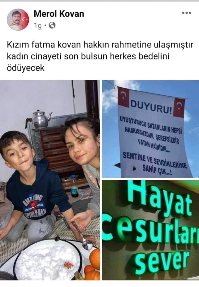 Kızı katledilen babanın paylaşımı yürekleri burktu