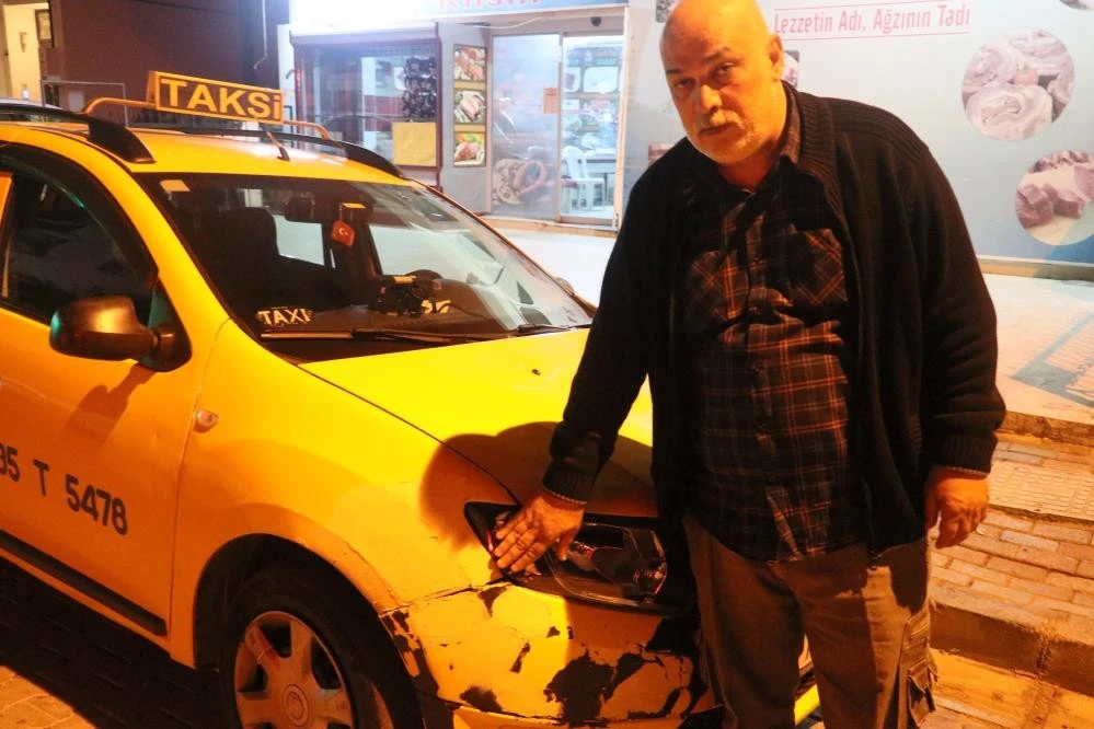 Aklına esti diye taksi kaçırdı