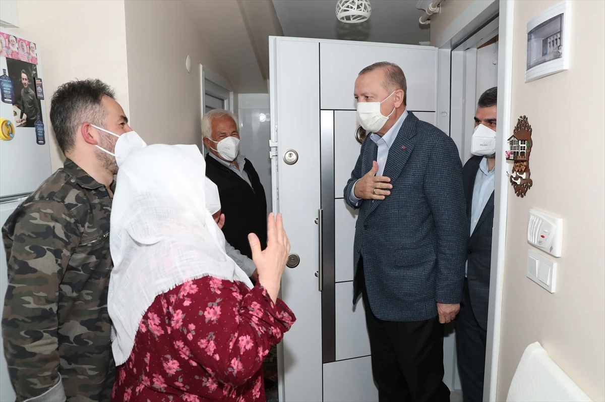 Cumhurbaşkanı Erdoğan, Mahruze Keleş'i ziyaret etti