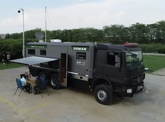 Drone ve İHA'lar bu sisteme entegre: Mobil yangın yönetim aracı