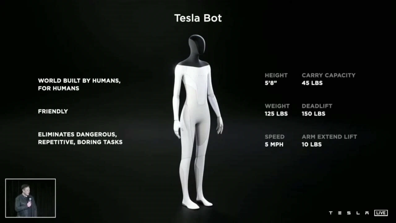 Tesla'nın insansı robotu sahneye çıktı