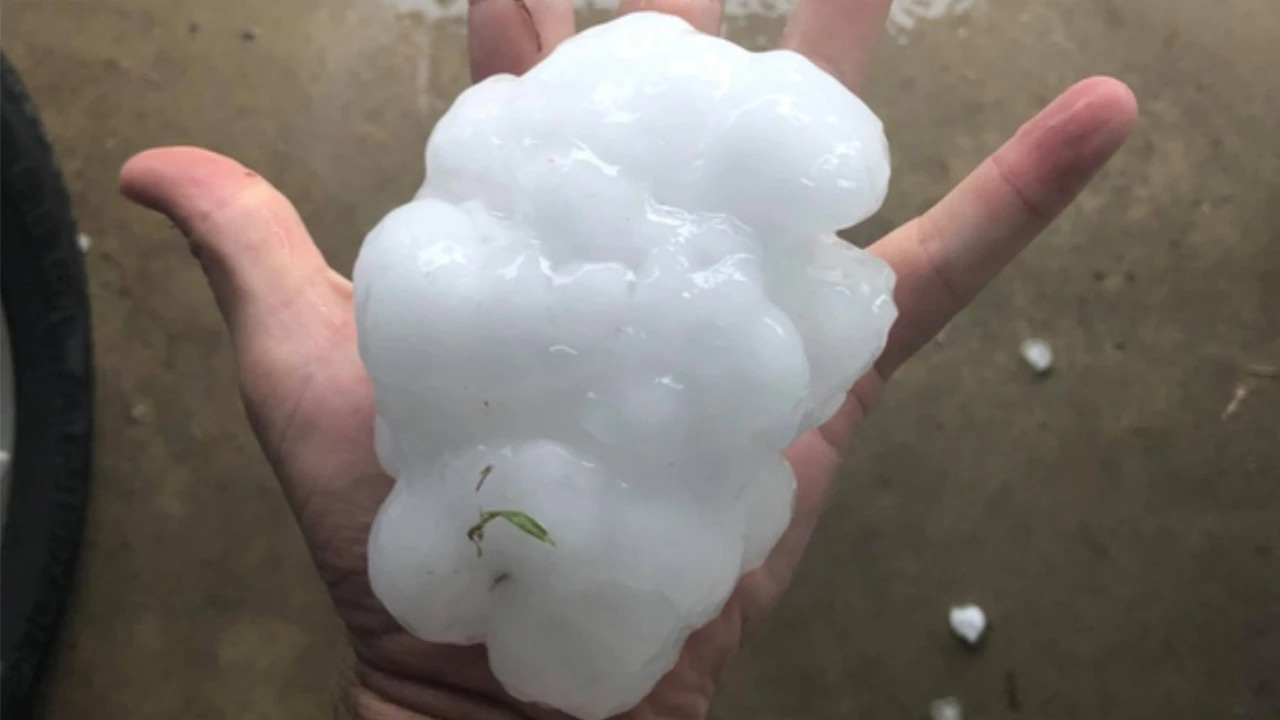 Avustralya'da dünyanın en büyük dolusu yağdı! Tam 16 cm çapında