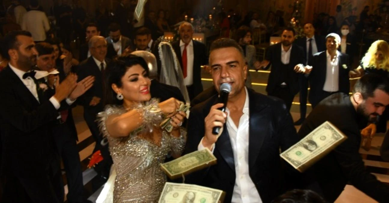Berdan Mardini, düğünde dolar yağmuruna tutuldu