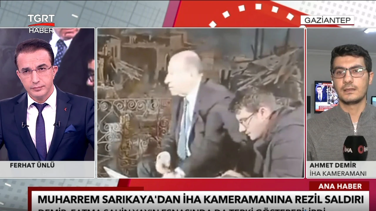 Muharrem Sarıkaya’nın saldırısına uğrayan İHA kameramanı Ahmet Demir o anları anlattı: Fatma Şahin yayın sonrası tepki gösterdi