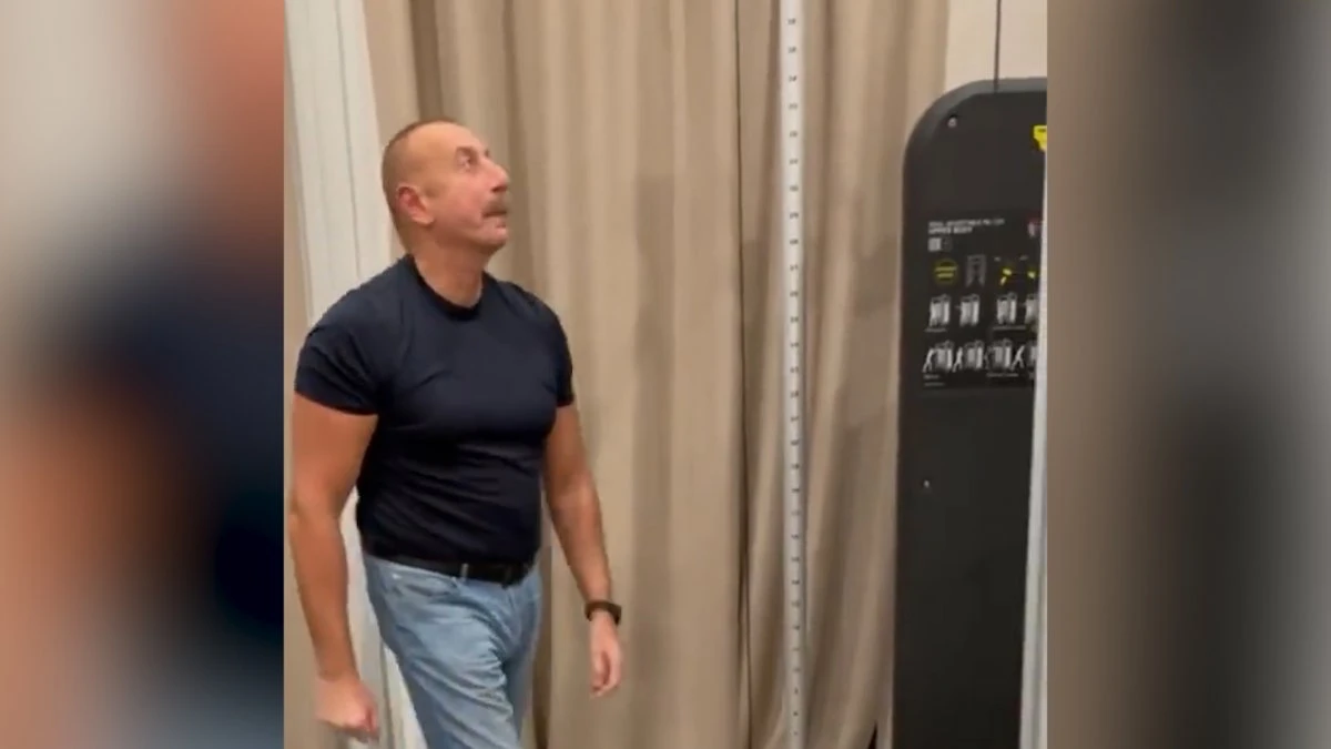 İlham Aliyev 60'ıncı yaş gününde barfiks çekti