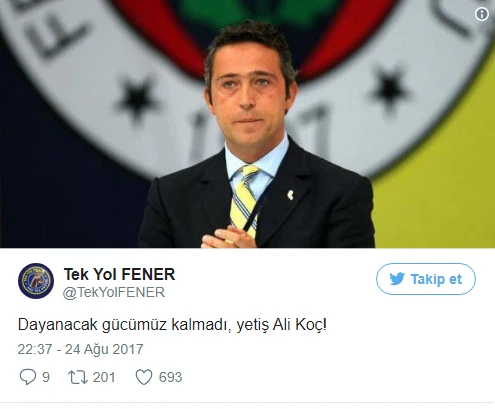 Fenerbahçe'de isyan! Ali Koç çağrısı!