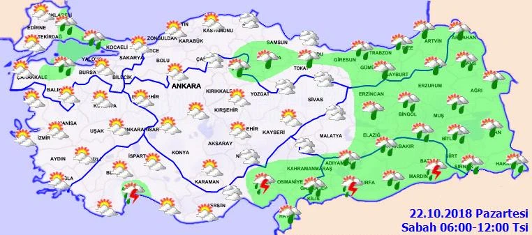 Meteoroloji'den son dakika sağanak yağmur uyarısı! İstanbul, Marmara 22 Ekim hava durumu