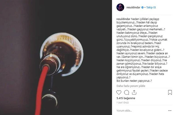 Resul Dindar'dan hayranlarına şok çıkış: Sus cevap verme bana!