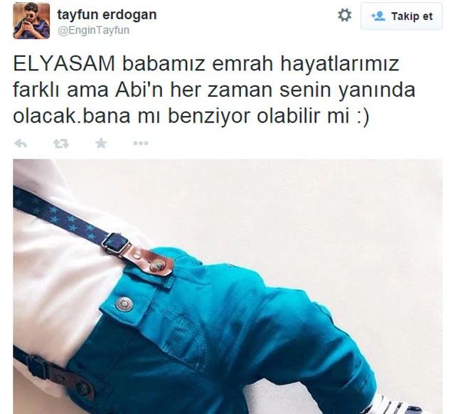 Emrah'ın oğlu Tayfun'dan kardeşine duygulandıran mesaj