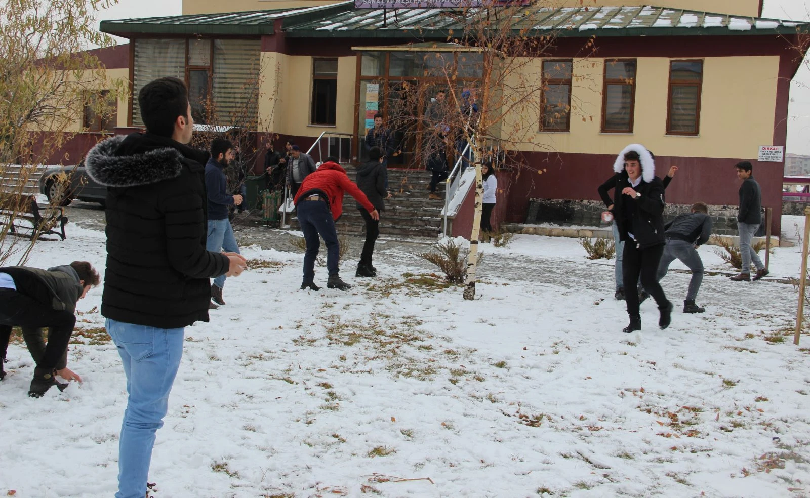 Erzurum’da kar yağışı ve soğuk hava