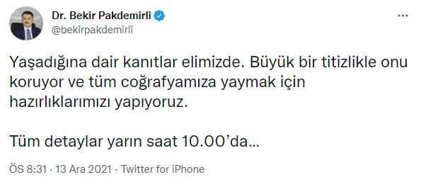 Merak uyandıran paylaşımlarının detaylarını yarın açıklayacak