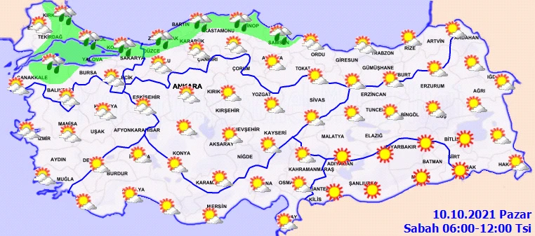 Meteoroloji'den 10 ile uyarı! Günlerce sürecek yağışlar başladı (10 Ekim hava durumu)