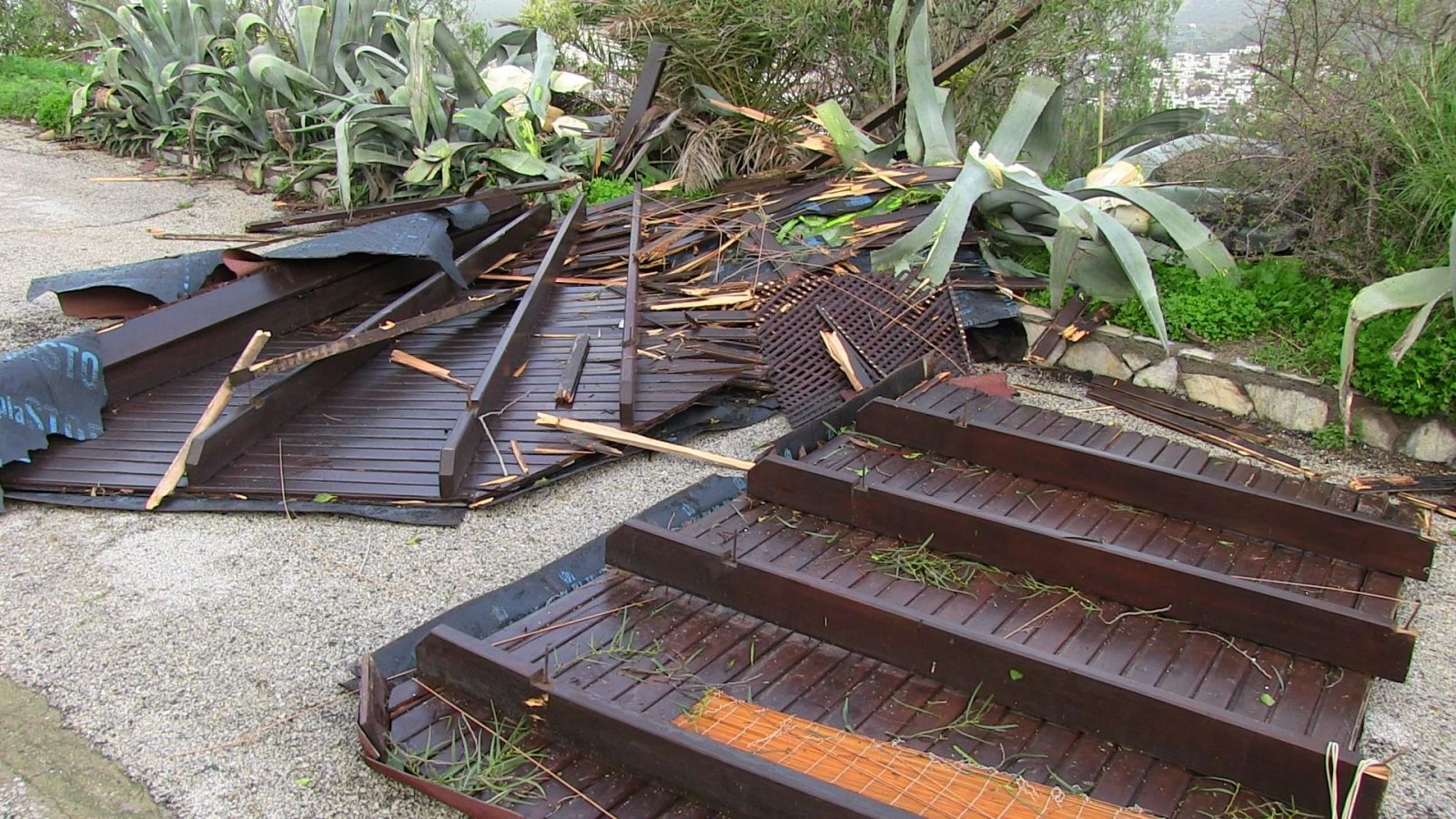 Fırtına Bodrum’u yıktı geçti